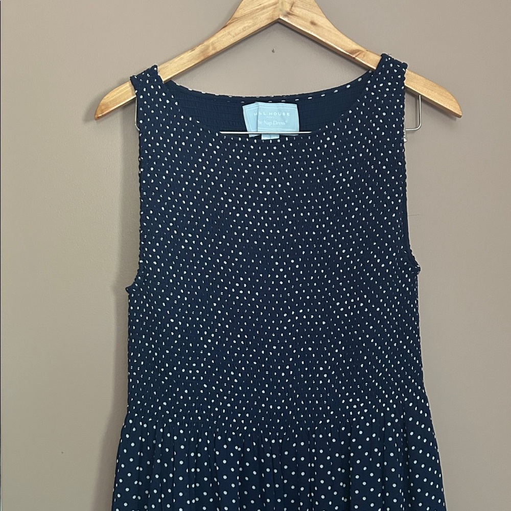 Hill House Navy Blue Polka Dot Cosima Dress - Picture 11 of 11